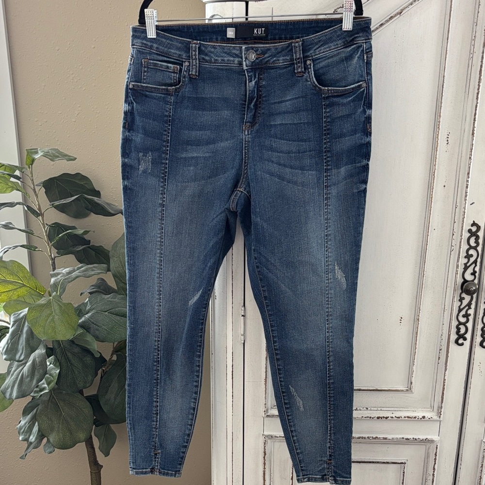 Kut from the Kloth Ankle Skinny Jeans Women’s Size 14W Front Seam Slimming